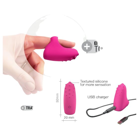 Dorcel Magický Prst - nabíjací vibrátor na prst (ružový)