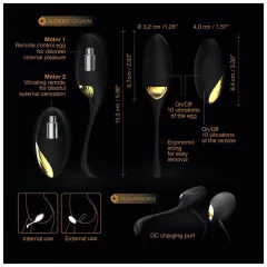 Dorcel Secret Orgasm - vibračné vajíčko (čierne)