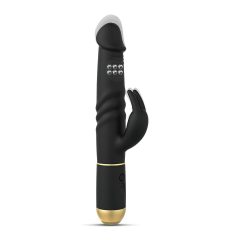   Dorcel Furious Rabbit 2.0 - pulzujúci vibrátor s klitorálnym ramenom (čierny)