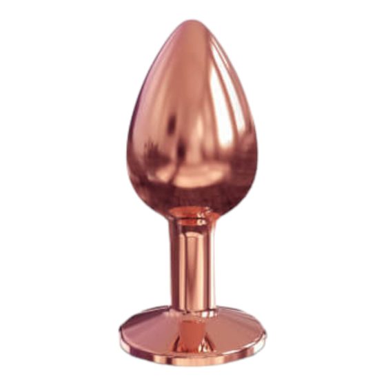 Dorcel Diamond Plug S - hliníkové análne dildo - malé (rosegold)