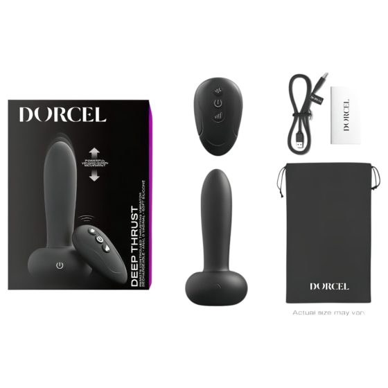 Dorcel Deep Thrust - pulzujúci vibrátor (čierny)