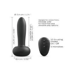 Dorcel Deep Thrust - pulzujúci vibrátor (čierny)