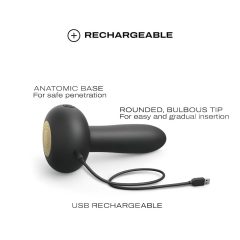 Dorcel Deep Thrust - pulzujúci vibrátor (čierny)