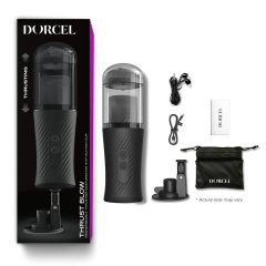   Dorcel Thrust Blow - akumulátorový, poskytujúci údery masturbátor (čierny)