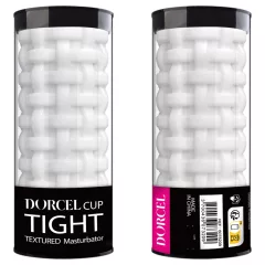   Dorcel Cup Tight - masturbátor pre mužov s perličkovým kanálikom (biely)