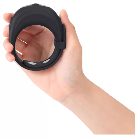 Dorcel - vibračný nastaviteľný erekčný krúžok (čierny)