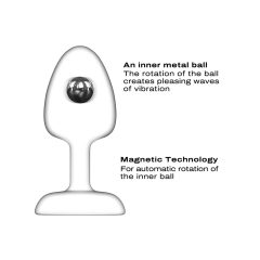   Dorcel - guličkový, diaľkový análny vibrátor M - (čierny)