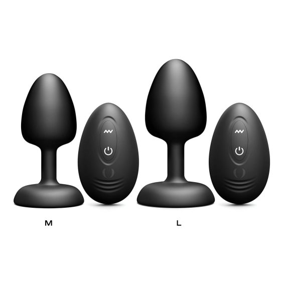 Dorcel - čierny diaľkový ovládaný análny vibrátor M