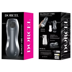   Dorcel Blowjoy Vibe - vákuový a vibračný akumulátorový masturbátor (sivý)