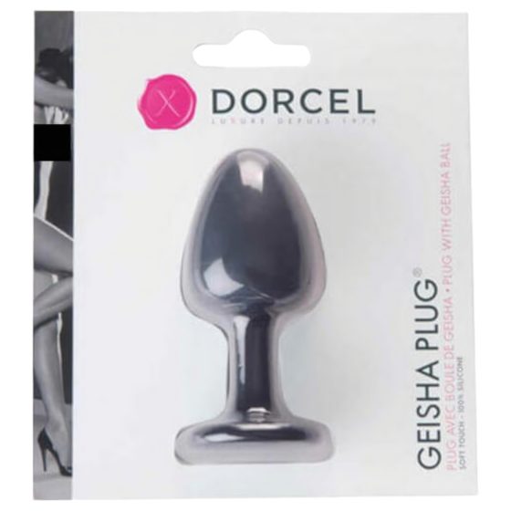 Dorcel Geisha Plug M - masážny análne kolík (čierny)