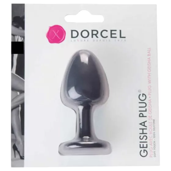 Dorcel Geisha Plug M - guľôčkový análny kolík (čierny)