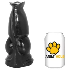 AnimHole Wolf - dildó v tvare penisu vlka - 21 cm - čierne
