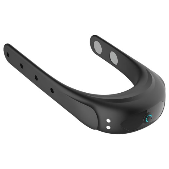 Funny Me - vibračný erekčný krúžok - nastaviteľný, nabíjateľný - čierny