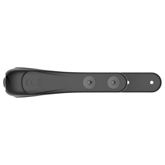 Funny Me - vibračný erekčný krúžok - nastaviteľný, nabíjateľný - čierny