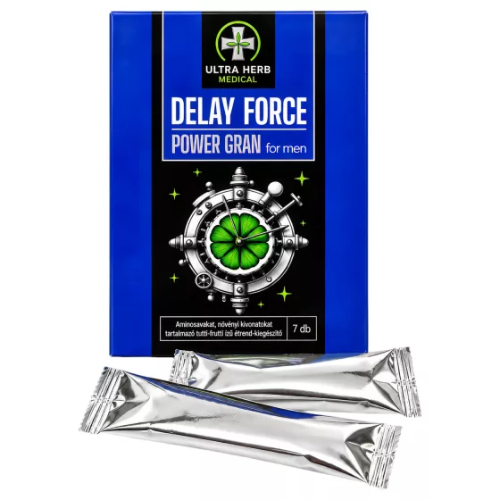 Delay Force Power - práškový výživový doplnok na oddialenie ejakulácie (7 vrecúšok)