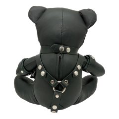 ZADO Sadomaci - pravý kožený BDSM medveď (čierny)
