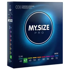 My.Size PRO - kondóm špeciálnej veľkosti - 47 mm (3 ks)