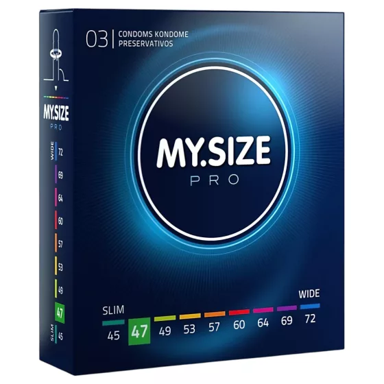 My.Size PRO - kondóm špeciálnej veľkosti - 47 mm (3 ks)