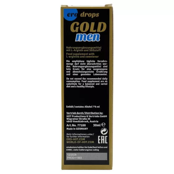 HOT ero Gold Men Spanish Fly - kvapky na zvýšenie túžby pre mužov (30 ml)