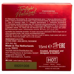   HOT Twilight Natural - feromónový parfum pre ženy (15ml) - bez vône