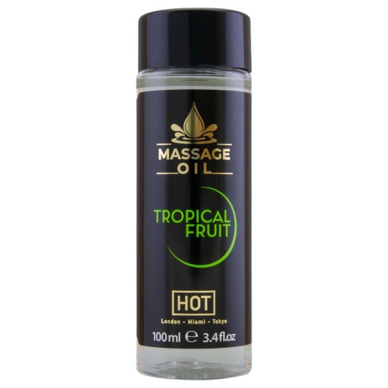 HOT masážny olej na starostlivosť o pokožku - tropické ovocie (100ml)