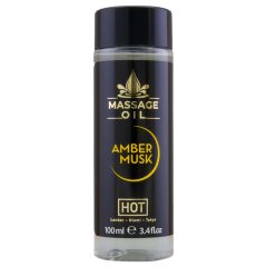 HOT masážny olej na pokožku - jantár a pižmo (100ml)