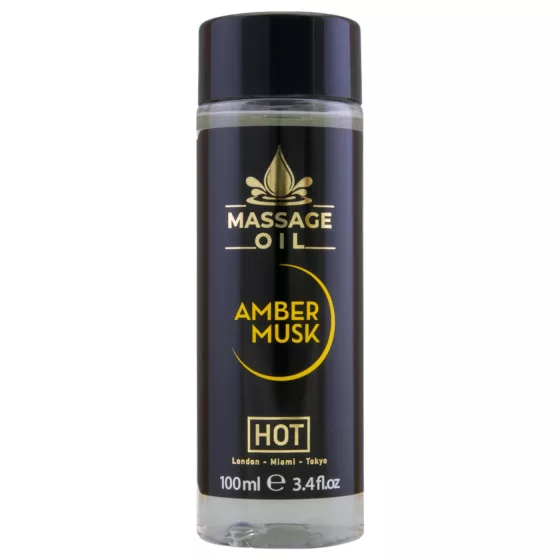 HOT - masážny olej na telo - ambra pižmo - 100 ml