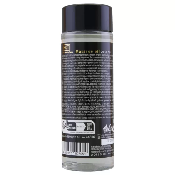 HOT - masážny olej na pokožku - kokos - 100 ml