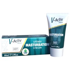   Hot V-Active - stimulačný unisex krém na masturbáciu (50ml)
