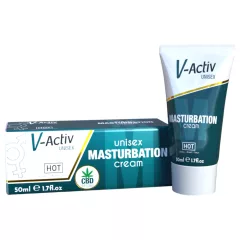   Hot V-Active - stimulačný unisex masturbačný krém (50 ml)