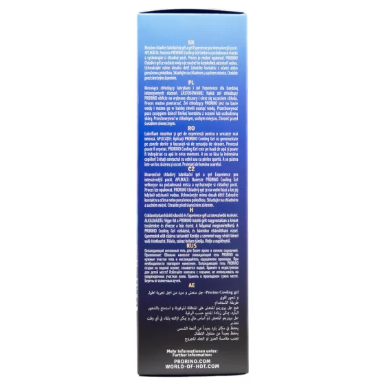 HOT Prorino - intímny krém pre mužov - silný chladivý účinok - 100 ml