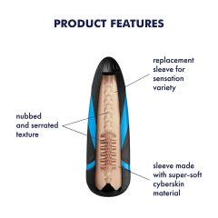 Satisfyer Sleeve Tornado Bliss - masturbátorová vložka