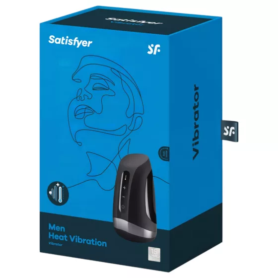 Satisfyer Men Heat Vibration - zahrievací vibrátor na žaluď (čierny)