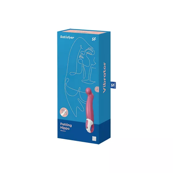 Satisfyer Petting Hippo - vibrátor na bod G - nabíjateľný, vodotesný - ružový