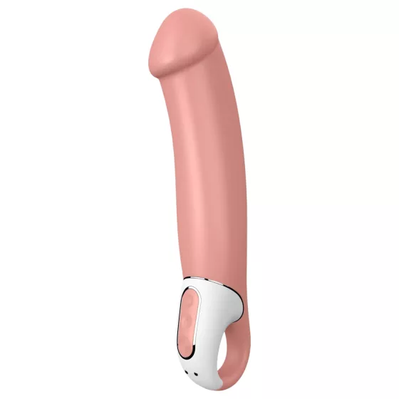 Satisfyer Master - vibrátor pre mužov - vodotesný, nabíjateľný, naturálny