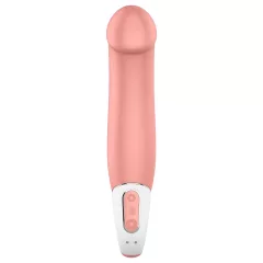   Satisfyer Master - vibrátor pre mužov - vodotesný, nabíjateľný, naturálny
