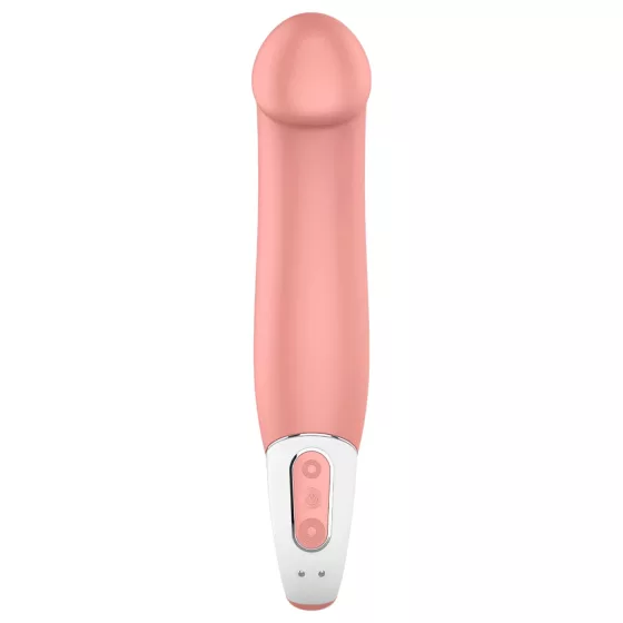 Satisfyer Master - vibrátor pre mužov - vodotesný, nabíjateľný, naturálny