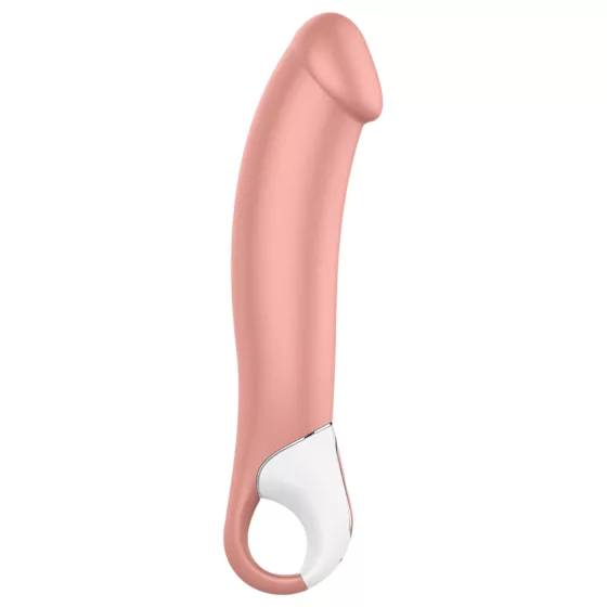 Satisfyer Master - vibrátor pre mužov - vodotesný, nabíjateľný, naturálny