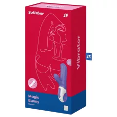   Satisfyer Magic Bunny - vodotesný vibrátor s ramienkom na klitoris (fialový)