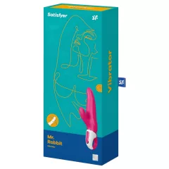   Satisfyer Mr. Rabbit - vodotesný vibrátor s klitoriálnym ramienkom (ružový)