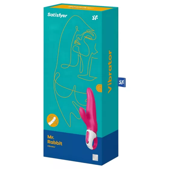 Satisfyer Mr. Rabbit - vodotesný vibrátor s klitoriálnym ramienkom (ružový)