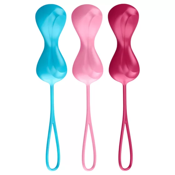 Satisfyer Power Balls - gejša guličky set s pohyblivými guličkami - 3 ks