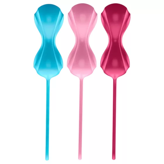 Satisfyer Power Balls - gejša guličky set s pohyblivými guličkami - 3 ks