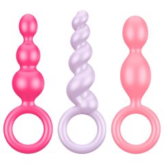   Satisfyer Booty Call - análny plug set - farebný (3-dielny)
