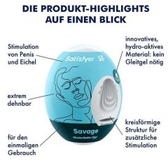 Satisfyer Egg Savage - masturbačné vajíčko (1ks)