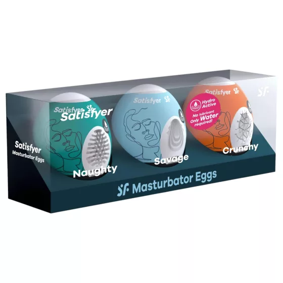 Satisfyer Egg NSC - masturbátor vajíčko set 3 ks