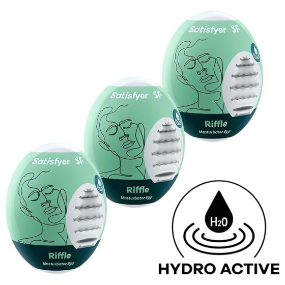 Satisfyer Egg Riffle - sada masturbátorov vajíčko (3 ks)