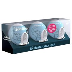 Satisfyer Egg Savage - masturbátor vajíčko set - 3 kusy