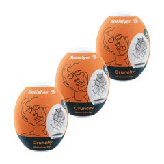   Satisfyer Egg Crunchy - súprava masturbačných vajíčok (3ks)