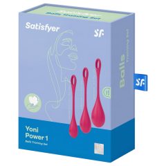 Satisfyer - venušine guličky sada - 3 kusy - červená